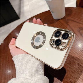 Luxury Plating Case With Glass Lens For iPhone 12,11 and 13 Pro Max