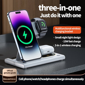 3 in 1 30W Wireless Charger Stand For iPhone